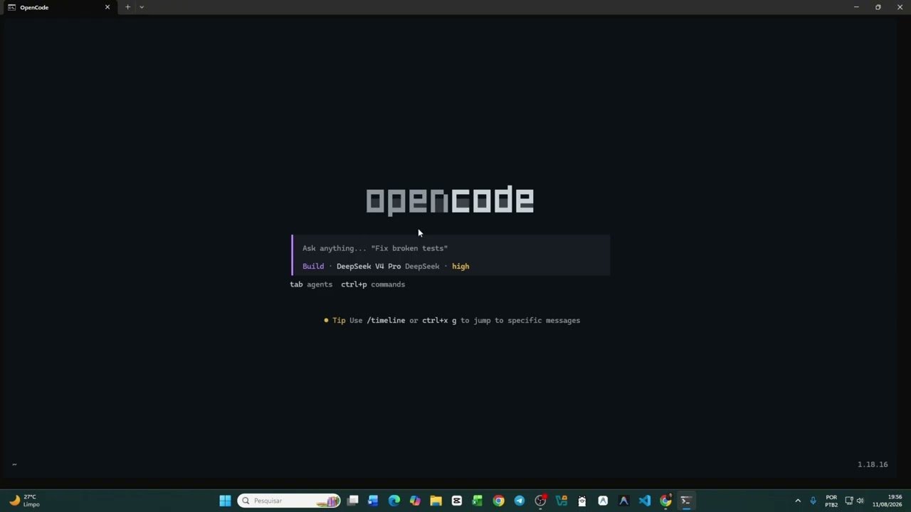 Thumbnail do vídeo: Configurações Iniciais do OpenCode e o Gecko