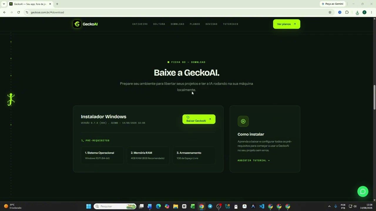 Thumbnail do vídeo: Como Instalar o Gecko